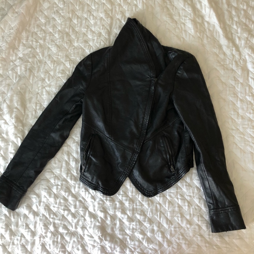Free People Vegan Leather Jacket